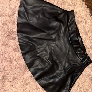 Girl’s Black Leather Skirt